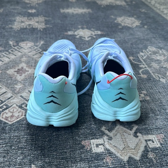 Hoka White and Coral Sneakers - Picture 7 of 10